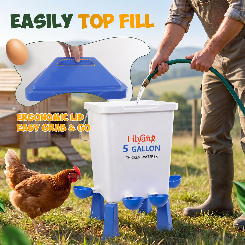 Lilyang wide feeding port size comparison fitting mixed-breed beaks