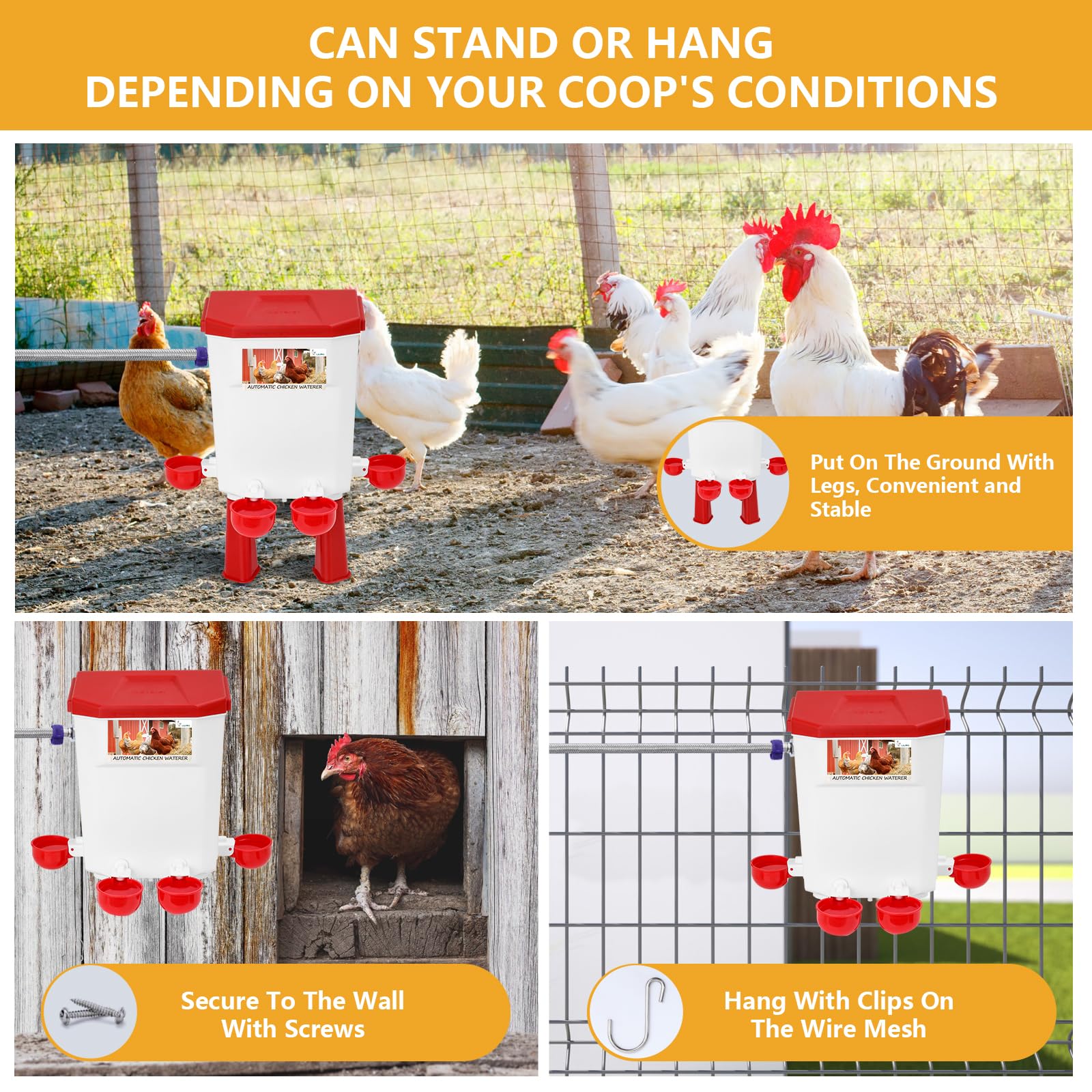 Lilyang boxed unit with instructions illustrating easy setup and included parts