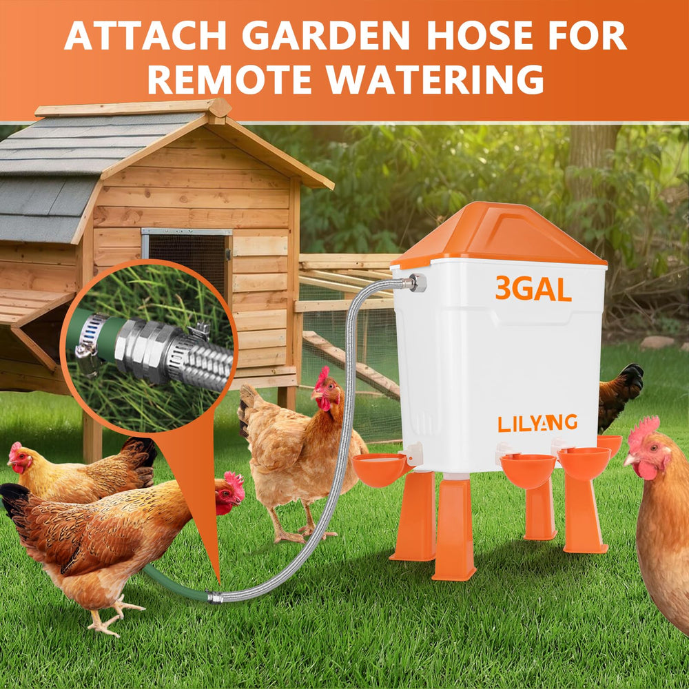 Lilyang next to a standard bucket showing 3-gallon scale for multi-day water capacity