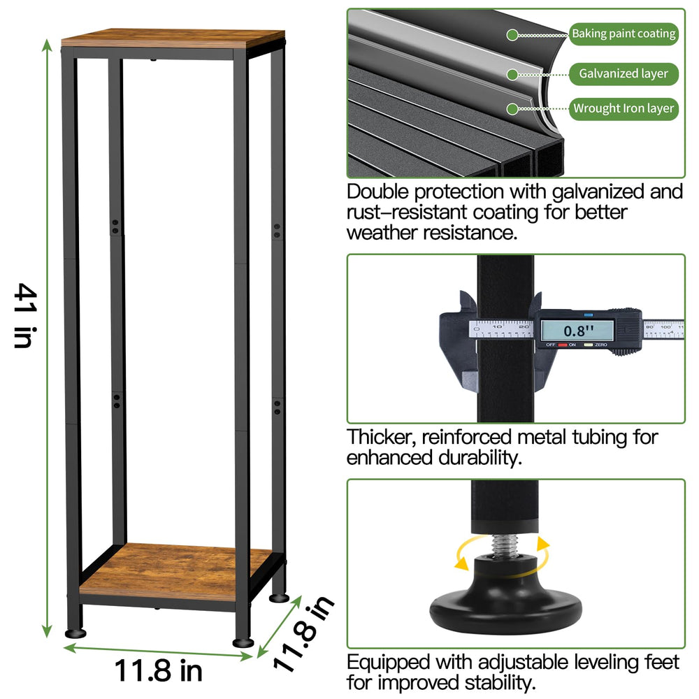 Lilybud--lily stand in living room with plants demonstrating space-saving vertical display