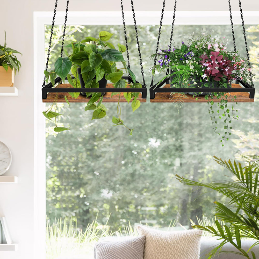 Lilybud--lily two-pack installed on balcony with plants to show decorative vertical gardening potential
