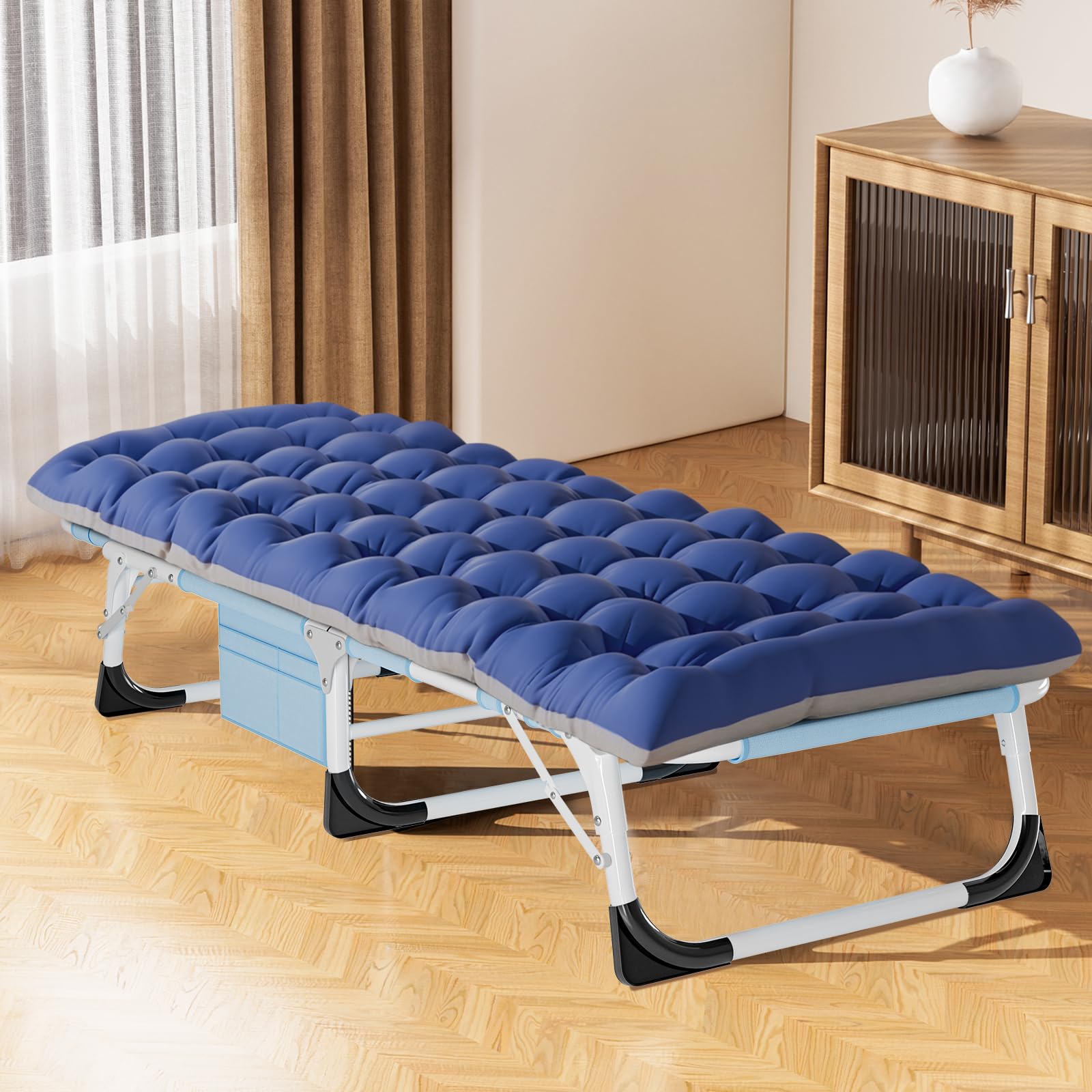 LILYPELLE indoor setup on bedroom floor showing quick nap or guest rest solution