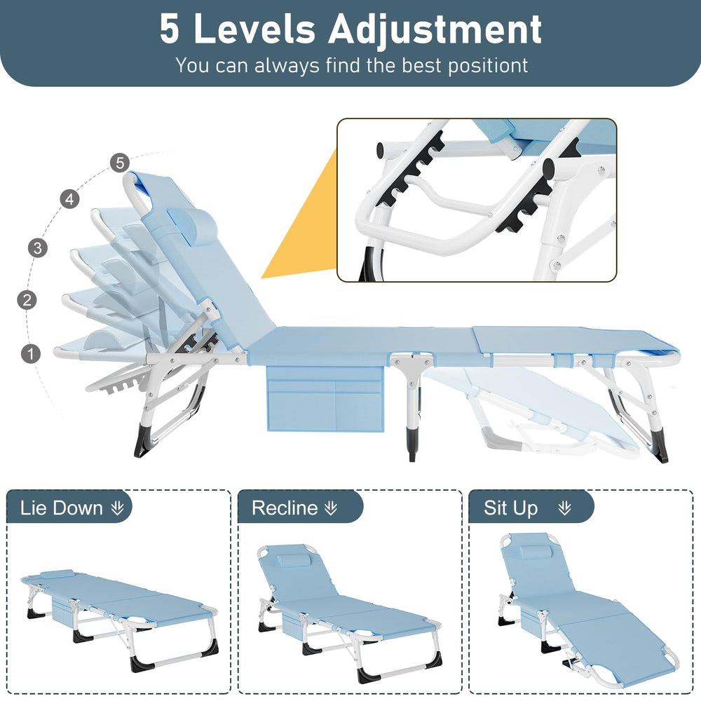 LILYPELLE side profile demonstrating five recline positions for versatile support