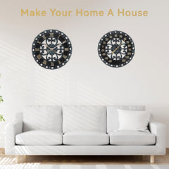 Lily's Home clock mounted on a deck wall for convenient outdoor timekeeping