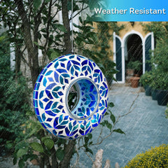 Lily's Home feeder hanging on a branch demonstrating easy outdoor placement