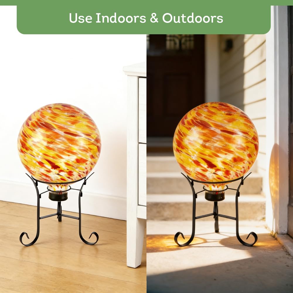 Lily's Home sphere beside ruler to show 10 inch scale for buying confidence