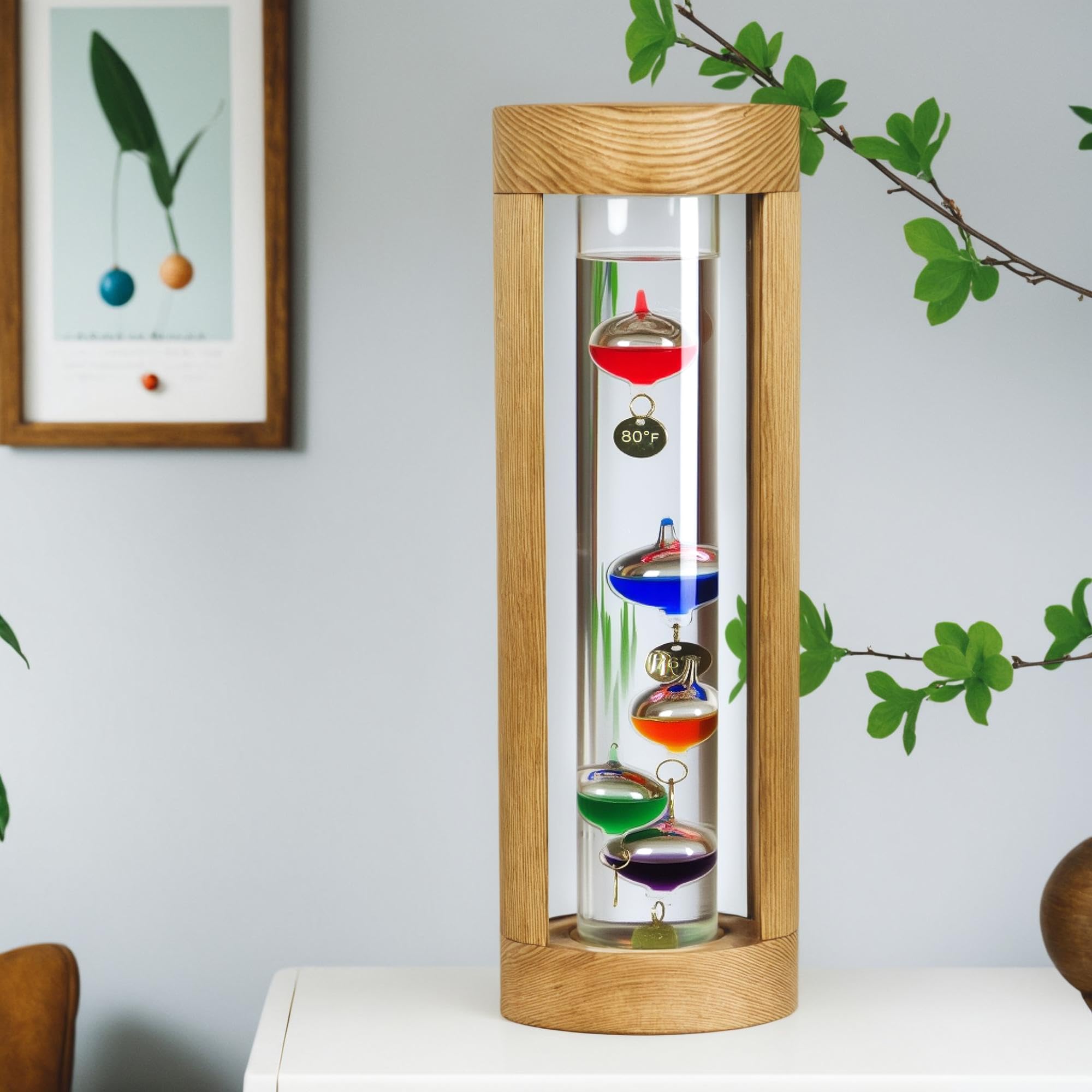Lily's Home Galileo placed on shelf in living room illustrating decor use