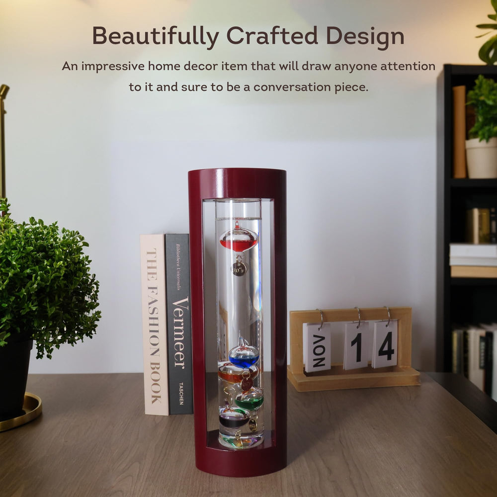 Lily's Home size comparison beside a book illustrating compact 12-inch scale advantage