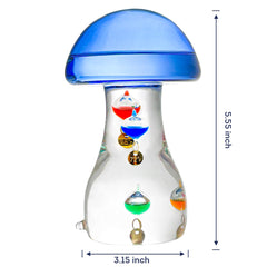 Lily's Home side profile highlighting mushroom glass shape and decorative home décor appeal