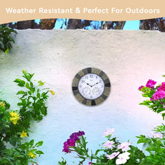 Lily's Home hanging on patio wall benefit: weather-ready outdoor time and climate display