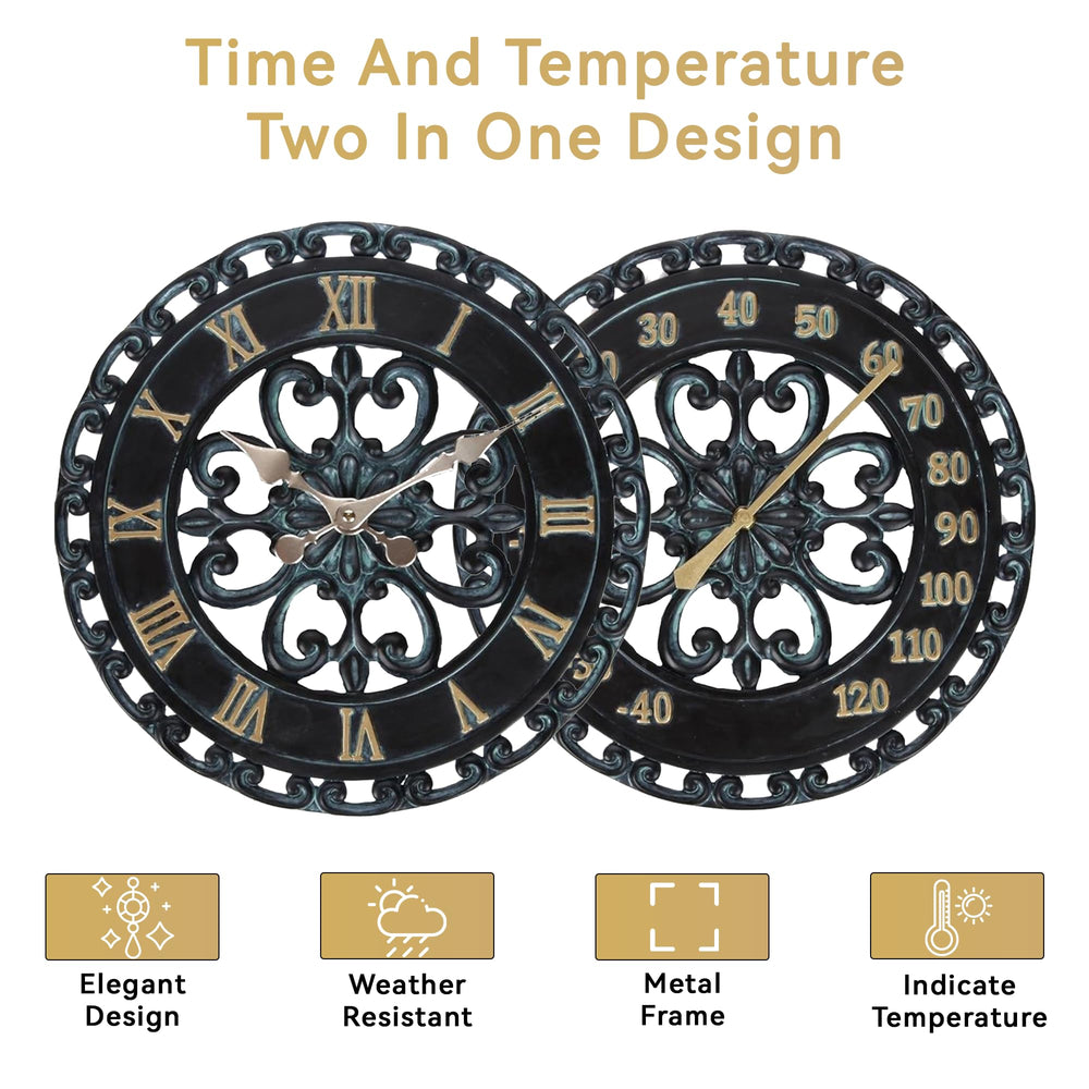 Lily's Home size comparison showing 13-inch clock diameter for visibility