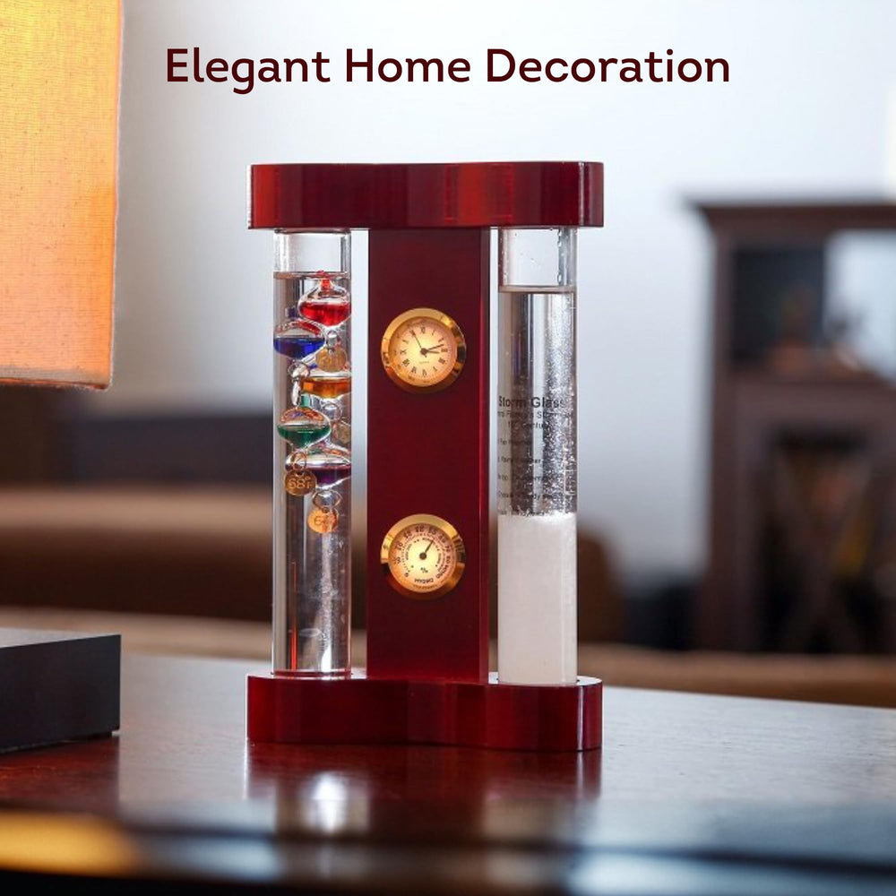 Lily's Home mahogany wooden base highlighting durable tabletop display