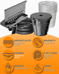 Heat-resistant LimeCare silicone hose detail ensuring safe routing of hot grease