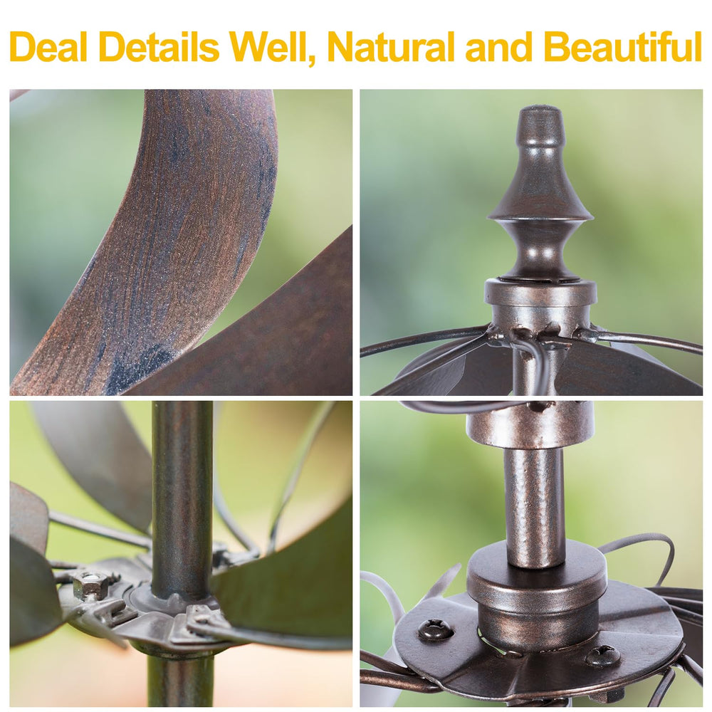 LimeHill full-height spinner installed in garden showing tall, visible motion