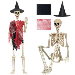 LINAYE skeleton front view showing full life-size pose and realistic bones