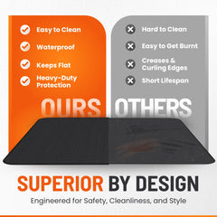 Linda's Essentials stitched edge detail demonstrating durable long-lasting construction