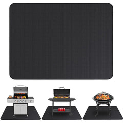 Linda's Essentials front view of large 76x52 inch mat protecting deck surface