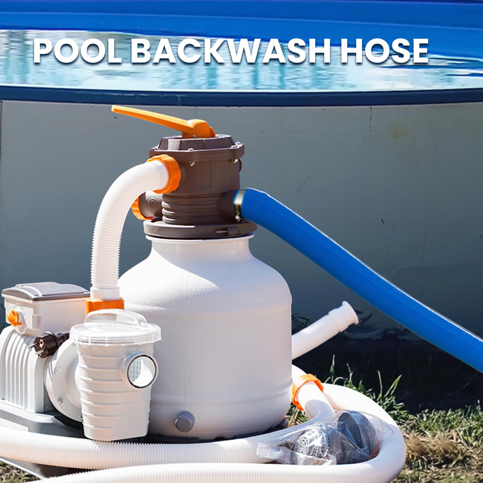LINEX coiled flat-profile hose stored compactly for easy space saving