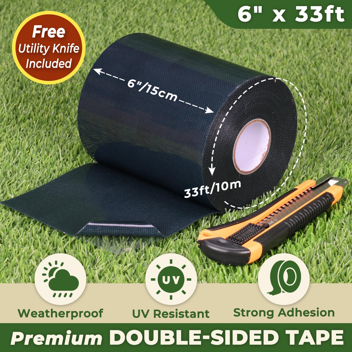 Linghou close-up of double-sided adhesive showing strong bond for seams