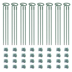 LINGHUI assembled kit front view showing stakes and clips for tidy support