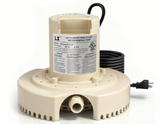 LINGXIAO front view on a pool cover showing fast water removal benefit