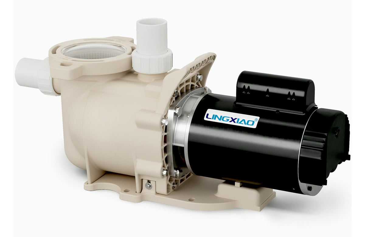 LINGXIAO front view of pump showing compact design and quiet operation benefit