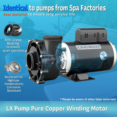 LINGXIAO pump 2 inch union connection demonstrating easy plumbing fitment