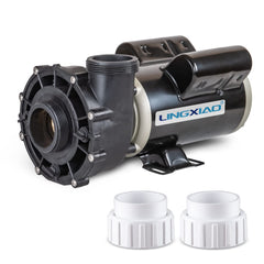 LINGXIAO spa pump front view showing compact reliable design and quick replacement