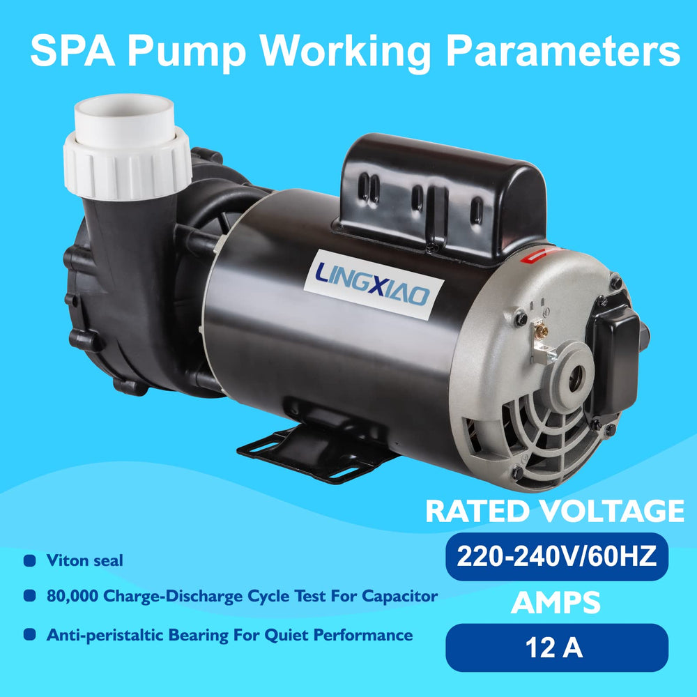 LINGXIAO pump impeller closeup showing smooth blades for improved flow