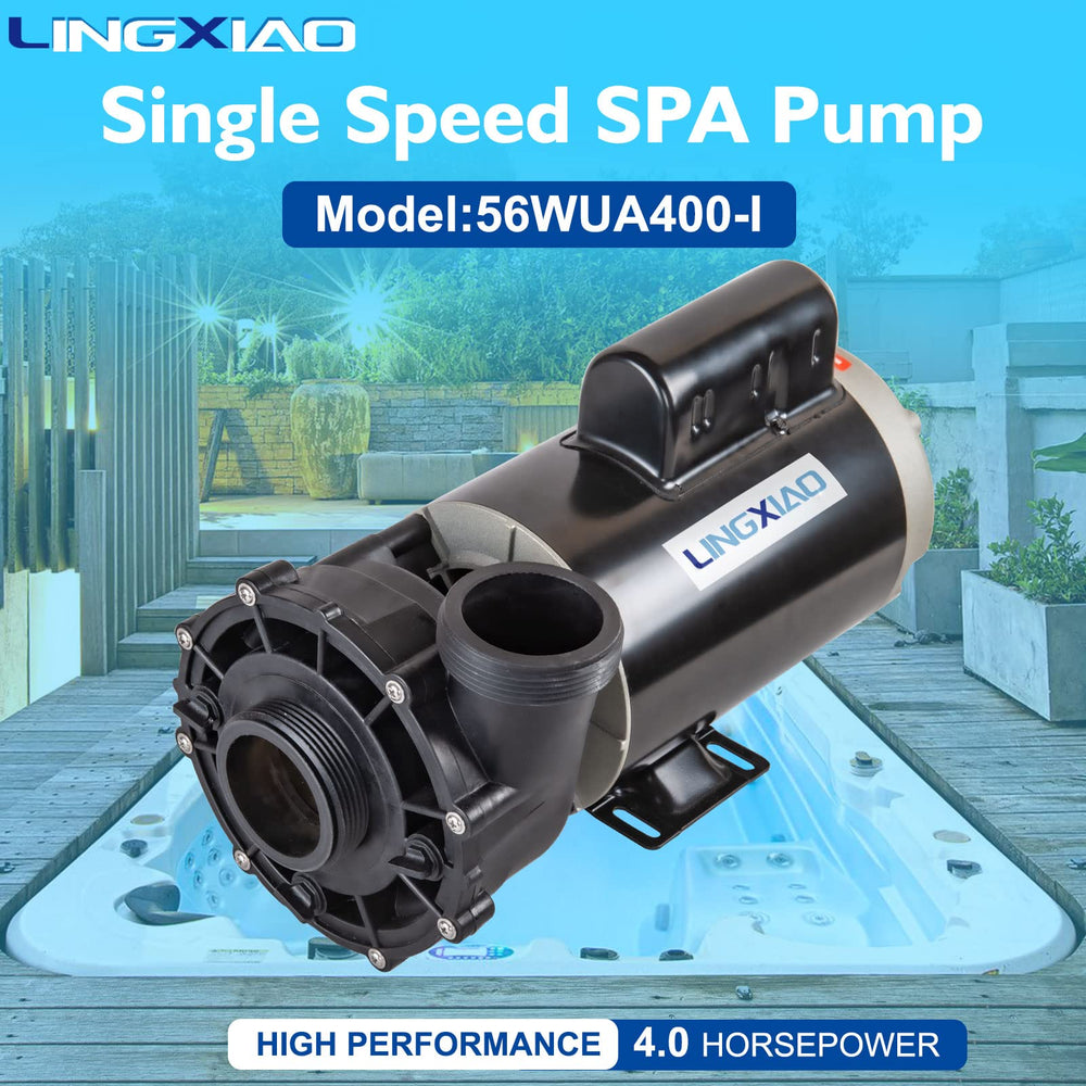 LINGXIAO motor label detail highlighting voltage and model for correct replacement