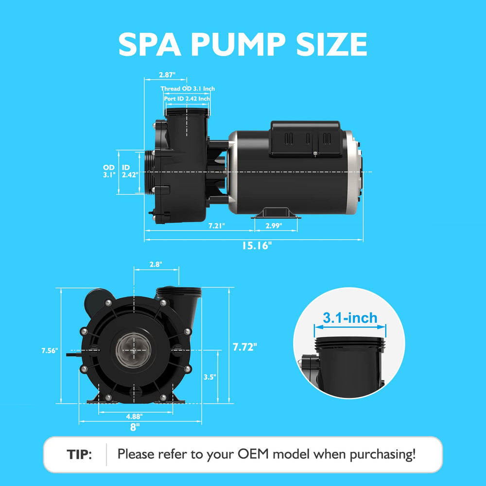 LINGXIAO pump packaged with 2" unions and accessories for faster setup