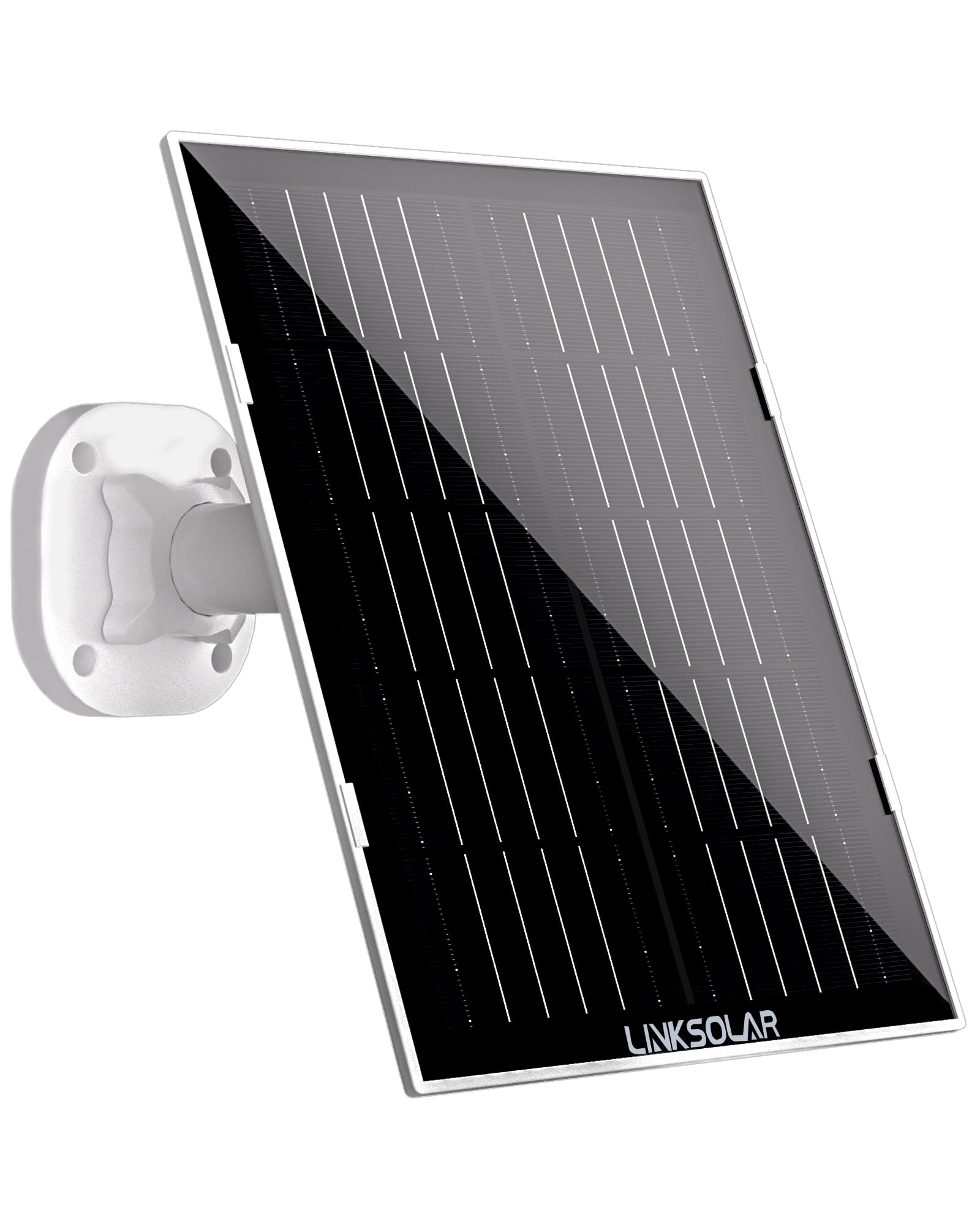 LinkSolar front panel view showing sleek glass and compact form for reliable charging
