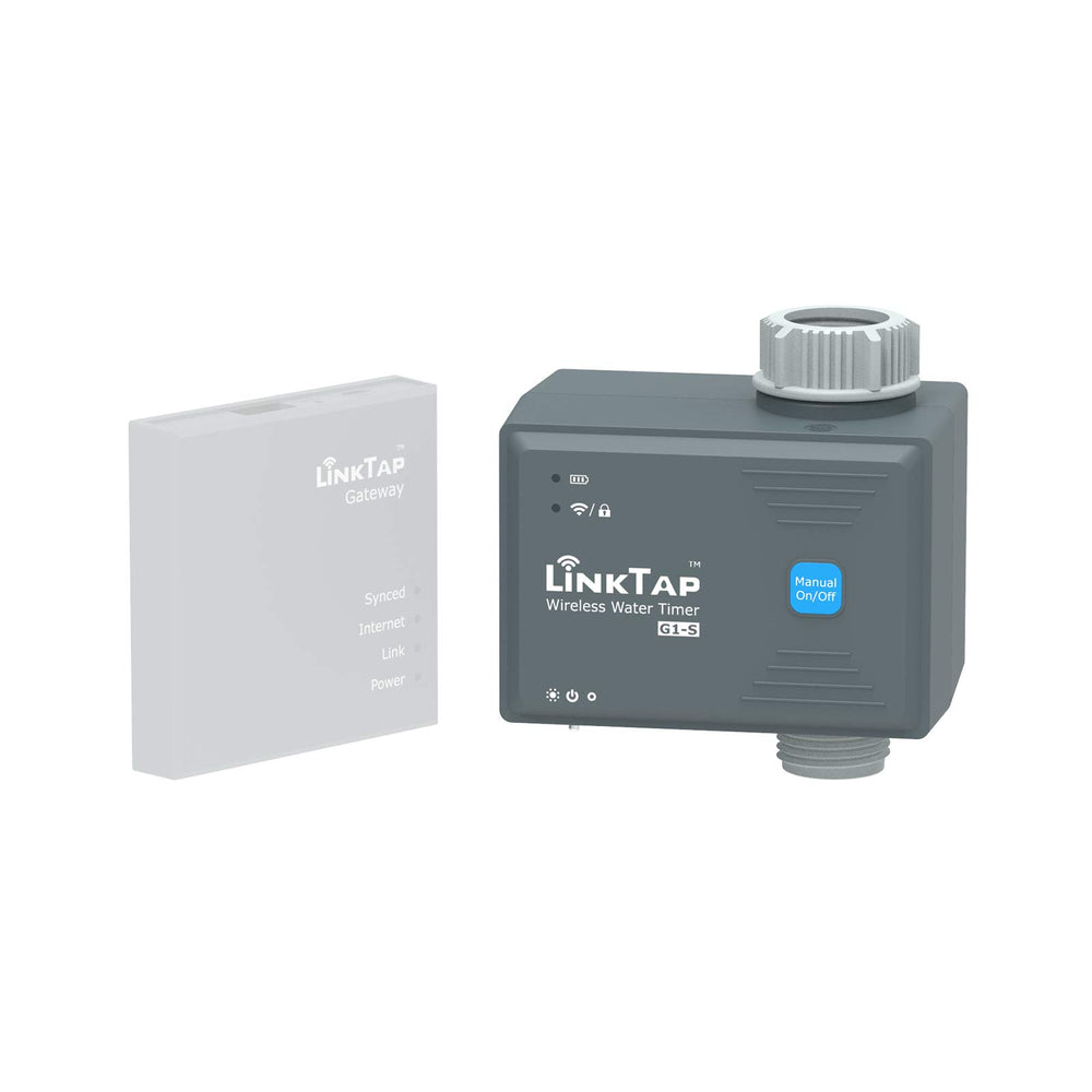 LinkTap G1S front profile showing durable housing and LED indicators for reliable operation