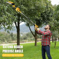 Linotltie mini chainsaw detached for close trimming and easy maneuvering