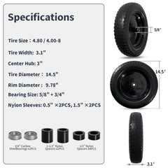 Linpuco close-up of PU tread pattern demonstrating improved grip and durability