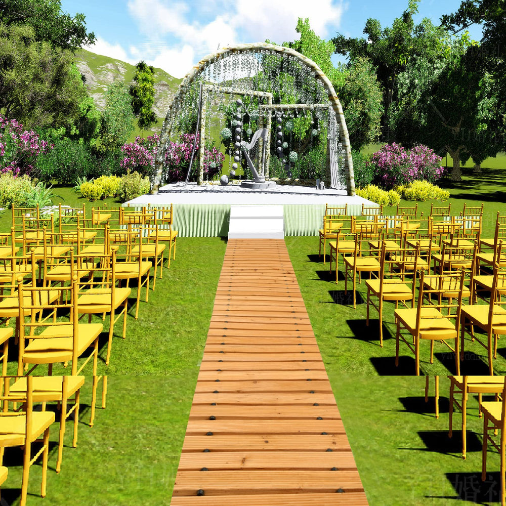 LINSHRY pathway placed in garden setting protecting lawn and enhancing landscape benefit