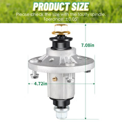 Linstaine spindle hardware laid out, includes nuts bolts and grease zerk for easy install
