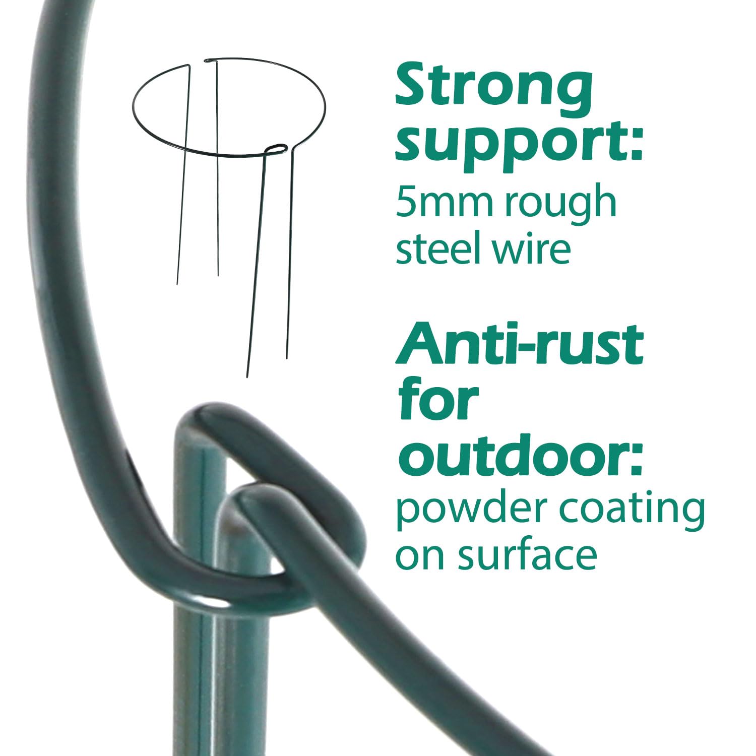 Linyona display of clips and twist ties for secure adjustable plant fastening