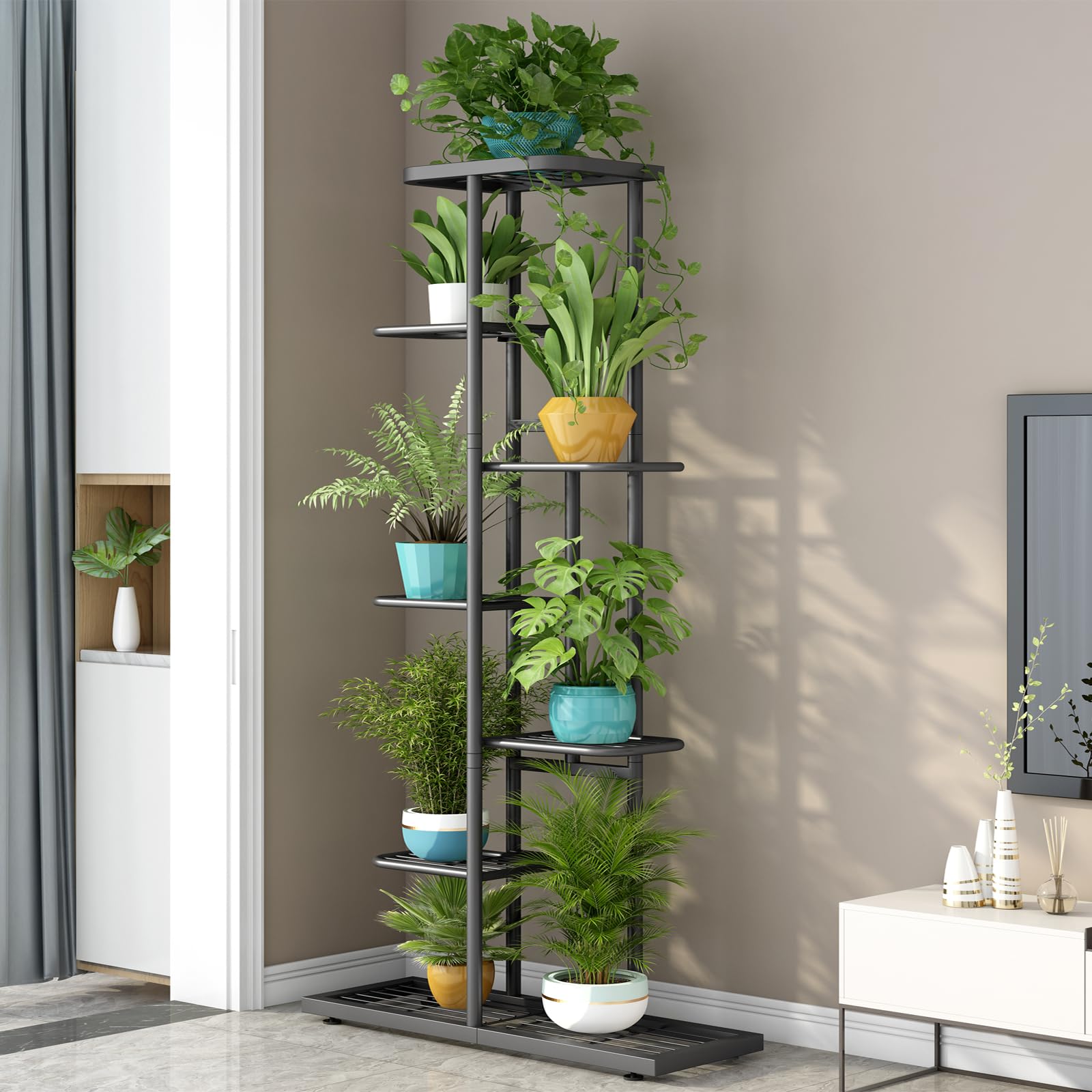 LINZINAR close-up of metal grid shelf highlighting durable anti-rust finish and load distribution