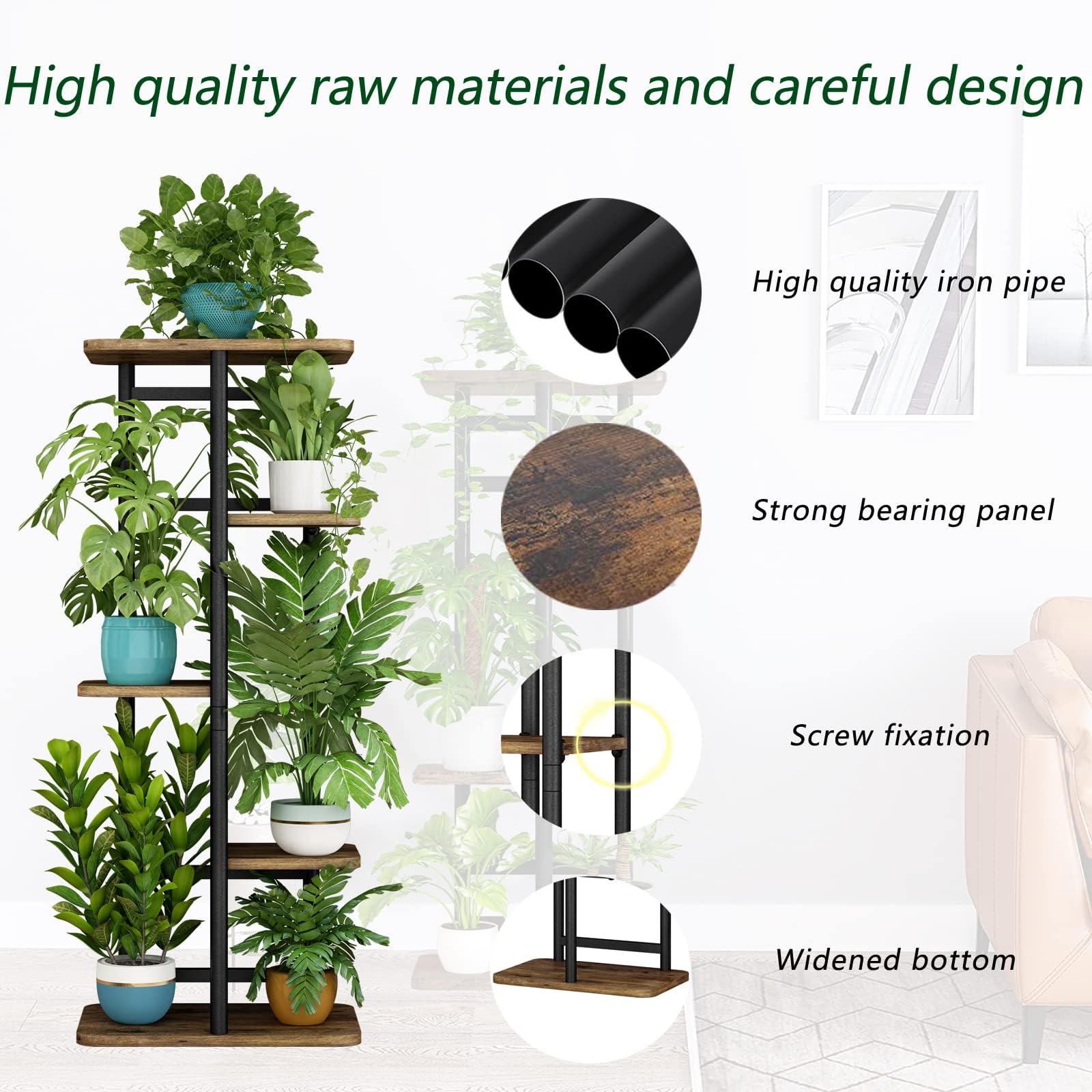 LINZINAR styled with photos and plants demonstrating multi-function display benefit