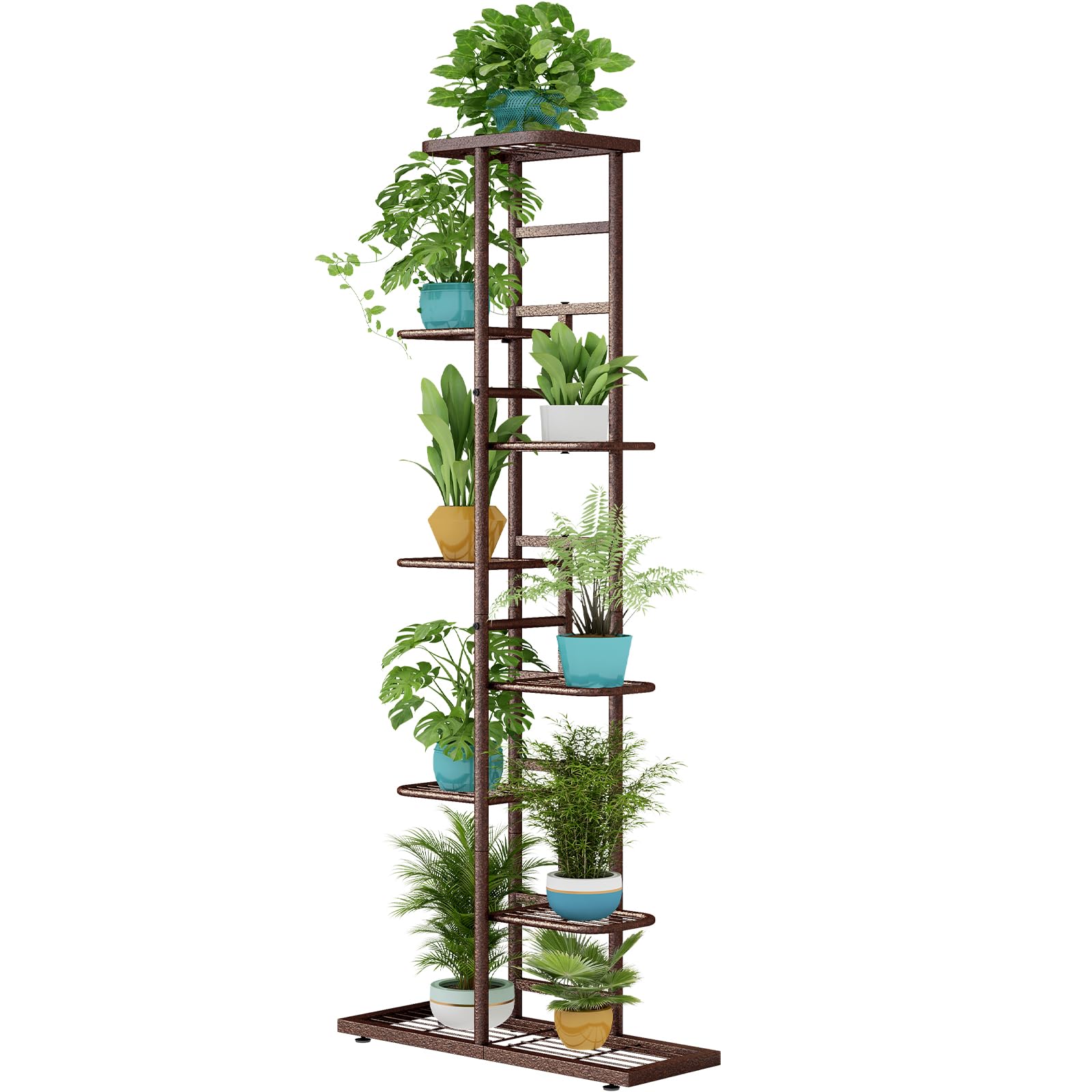 LINZINAR front view plant stand showing vertical multi-tier benefit