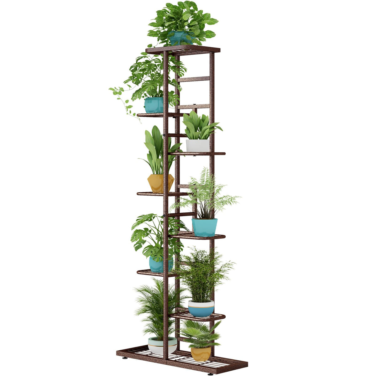 LINZINAR front view plant stand showing vertical multi-tier benefit
