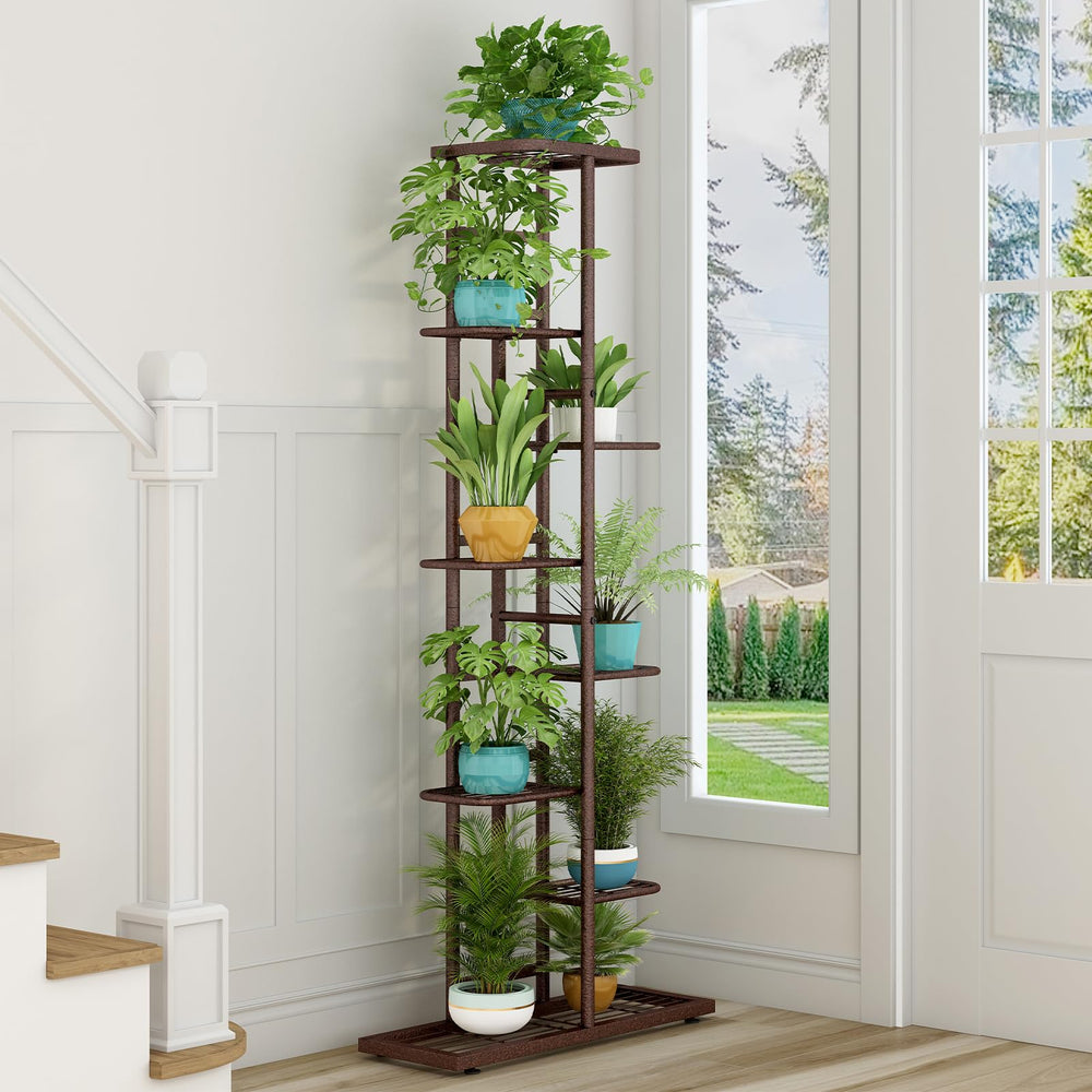 LINZINAR in use on balcony displaying multiple pots and saving space