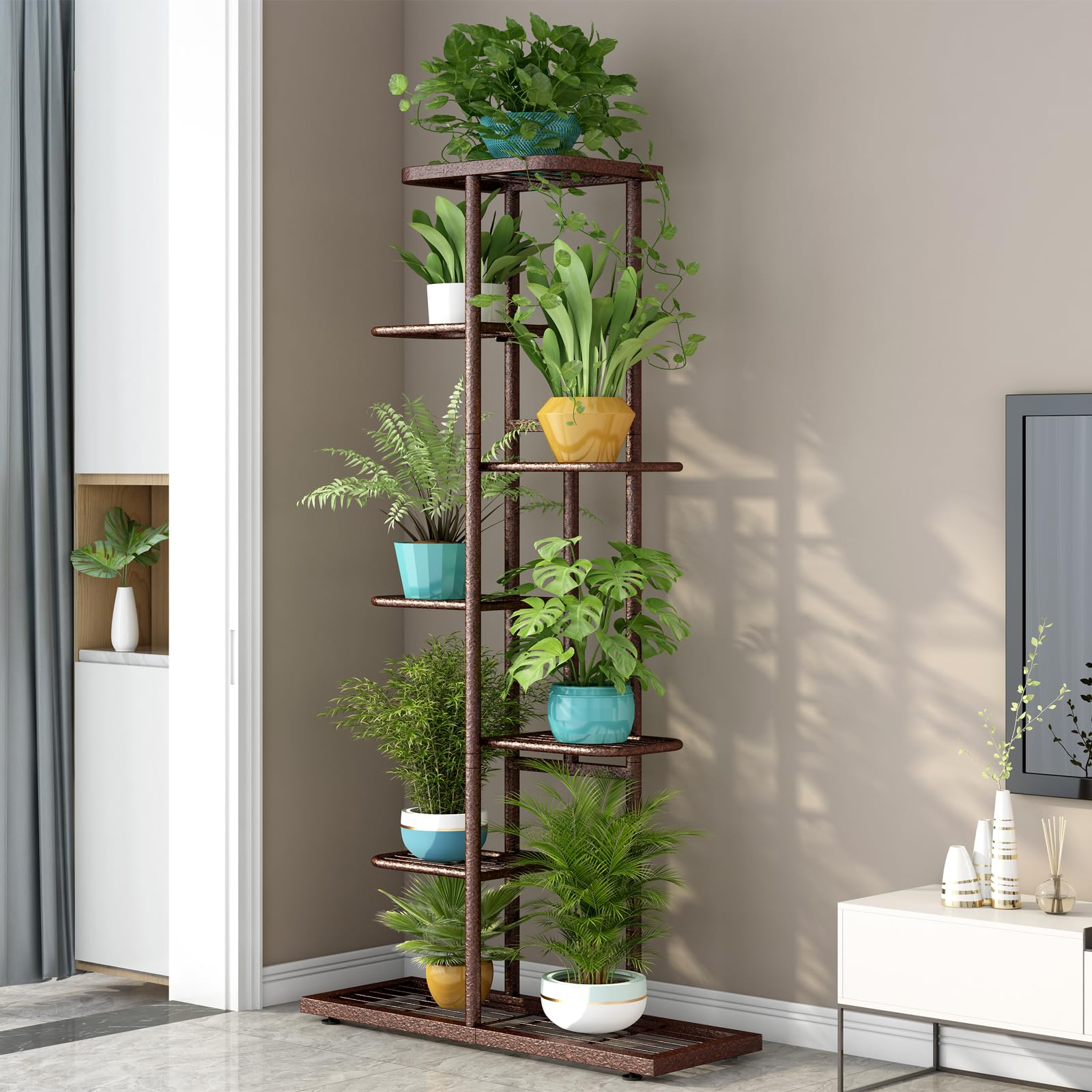 LINZINAR close-up of metal grid shelf demonstrating rust-resistant finish benefit