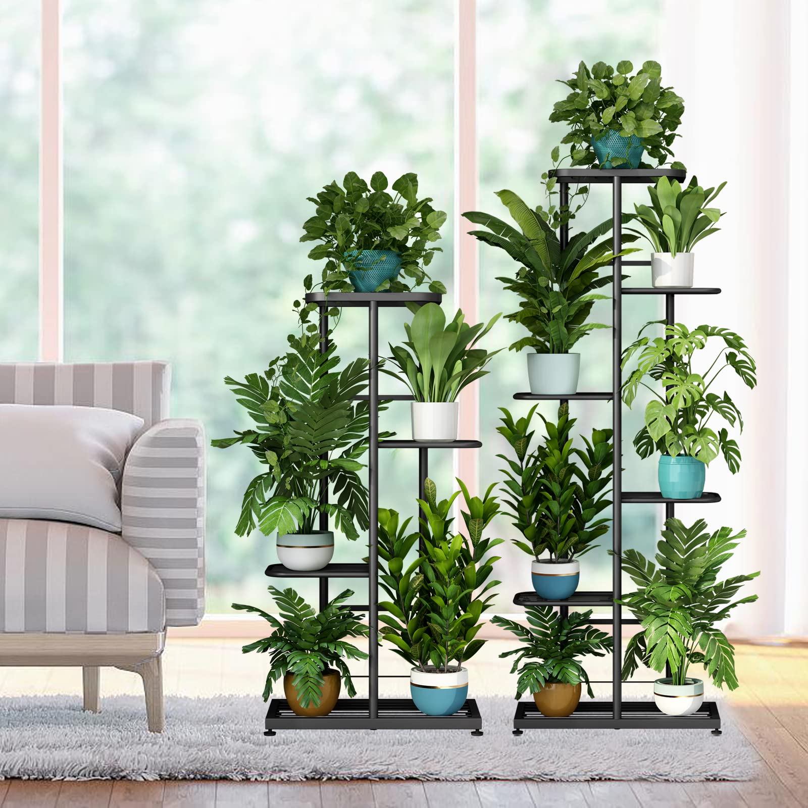 LINZINAR next to a pot for scale showing compact footprint benefit fits small areas