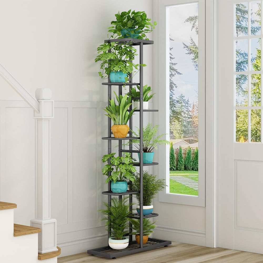 LINZINAR top tier with assorted pots showing flexible planting and arrangement benefit