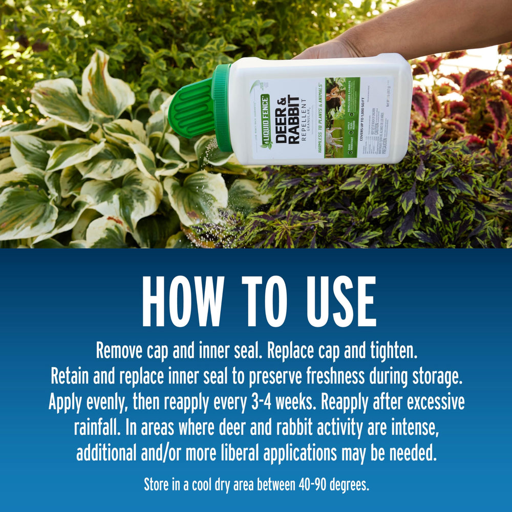 Liquid Fence 5 pound bag displayed for size and quantity reference
