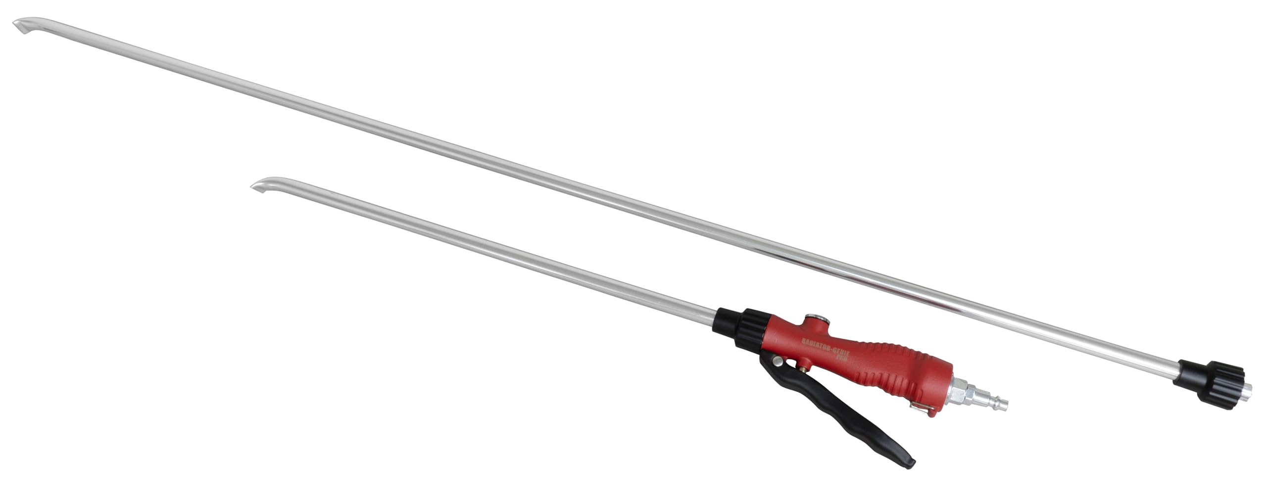 Lisle Radiator Genie Pro front view showing wand and metal handle, durable cleaning tool