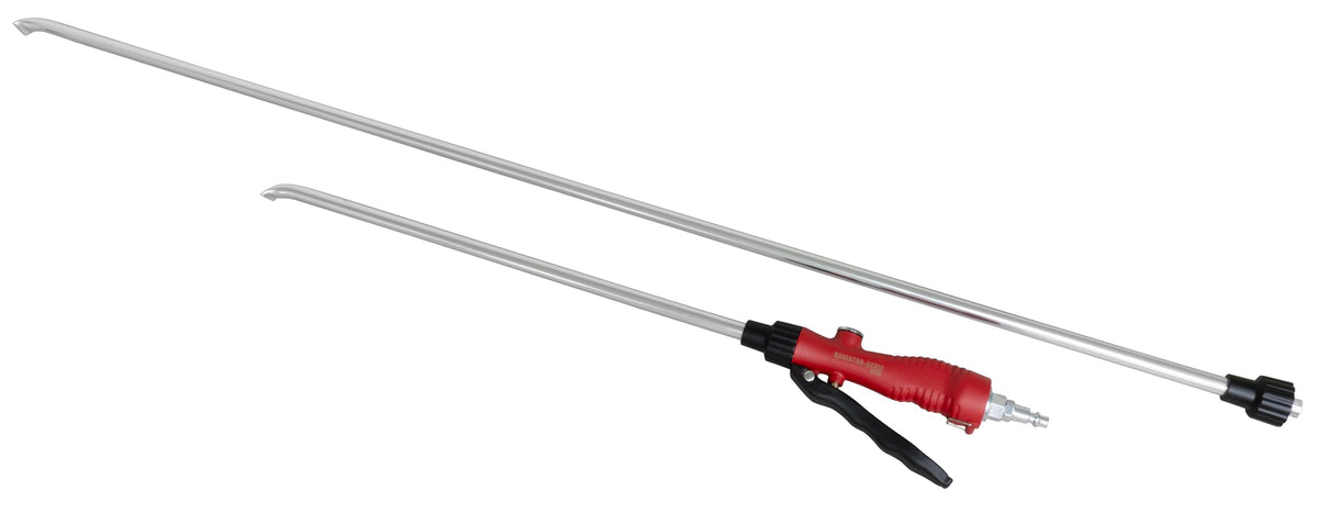 Lisle Radiator Genie Pro front view showing wand and metal handle, durable cleaning tool