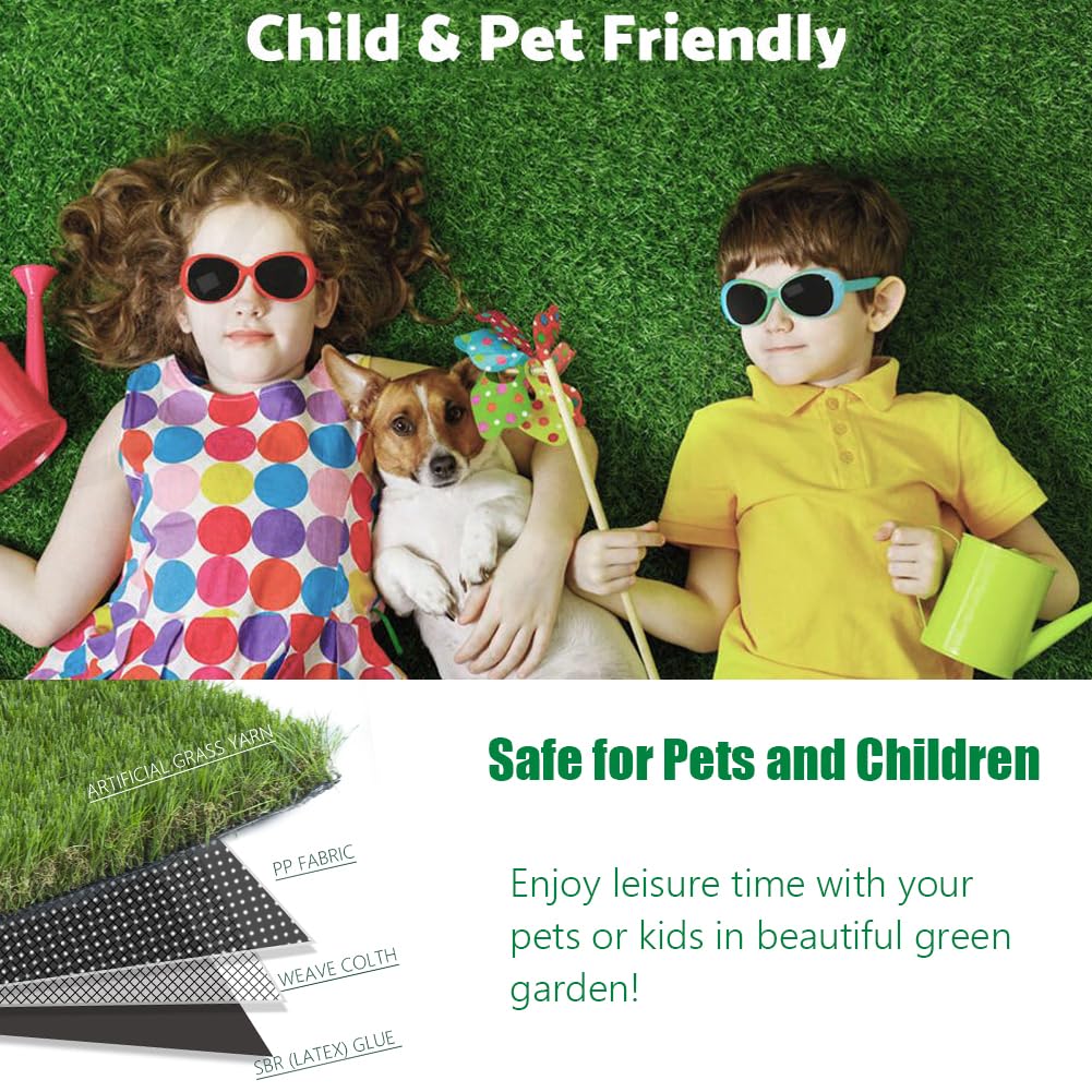 LITA turf installed on patio creating low-maintenance outdoor green space